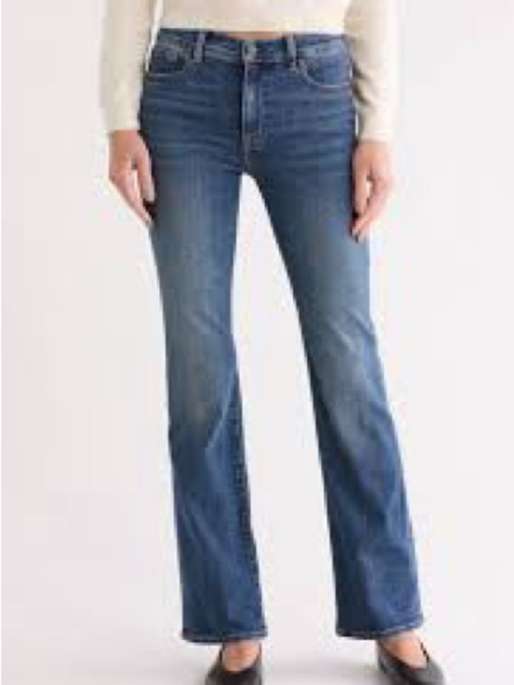 Madewell Dark Blue High-Rise Flare Jeans - Picture 5 of 5